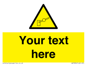 Custom warning barrier